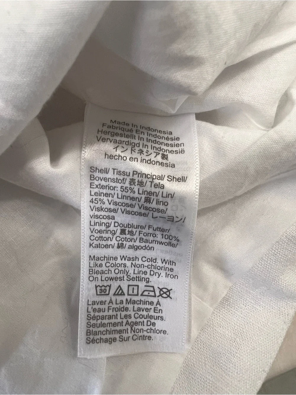 J. Crew White Linen Button-Front Vest Top Sz 10 Classy, Workday, Layering